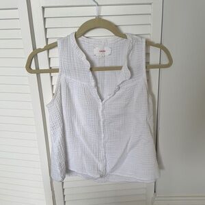 Xirena | X-Small | White 100% Cotton Tank Top